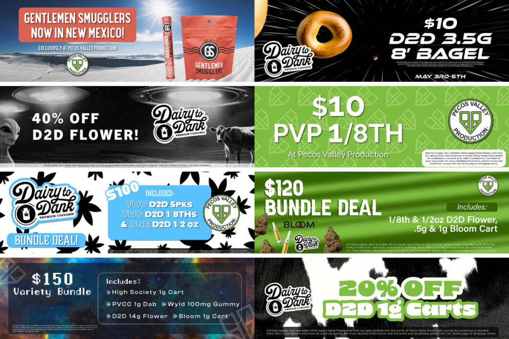 Dispensary Deals in New Mexico Pecos Valley Production